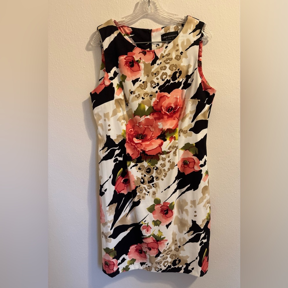 Connected Apparel floral, animal print dress!